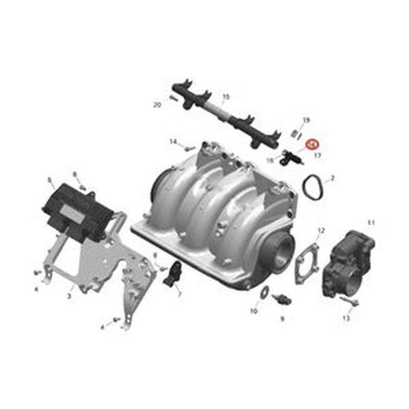 3-Piece Fuel Injector 420874834 for Sea-Doo PWC 2009-2017 buymachineryparts
