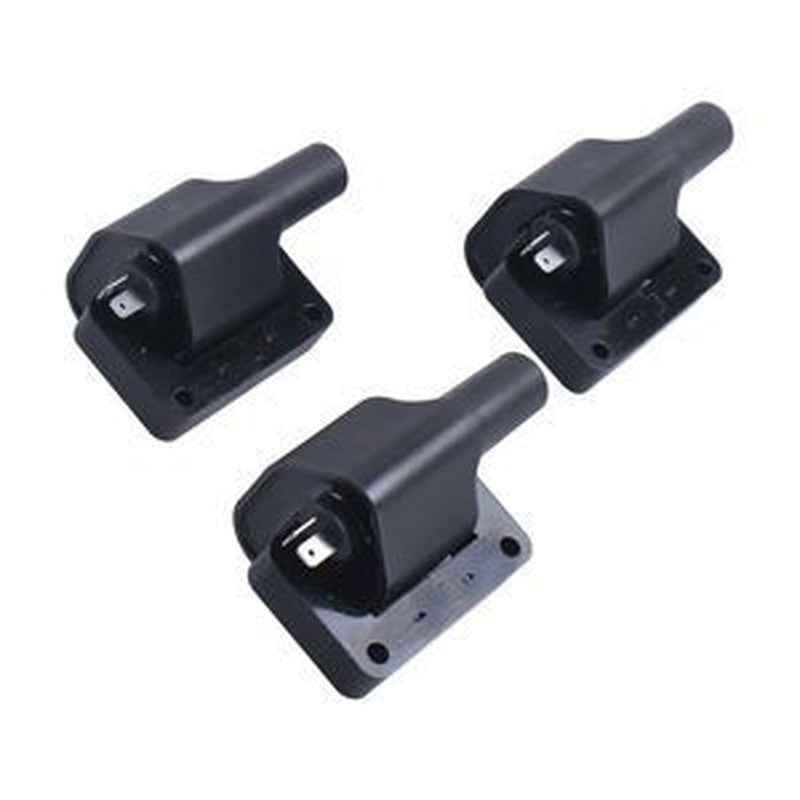 3-Piece Ignition Coil 21121-0724 for Kawasaki Mule KAF820 UTV 2015-2023
