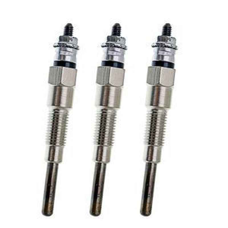 3Pcs Glow Plug 6670470 for Kubota D722 D902 D1005 D1105 & Bobcat Skid Steer