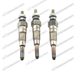 3pcs Glow Plugs MIU802457 M811937 for Yanmar Engine 3TNV76 3TNM74 3TNV70 John Deere 2305 2320 850D 2030A 1023E 1025R 1026R 2025R - Buymachineryparts