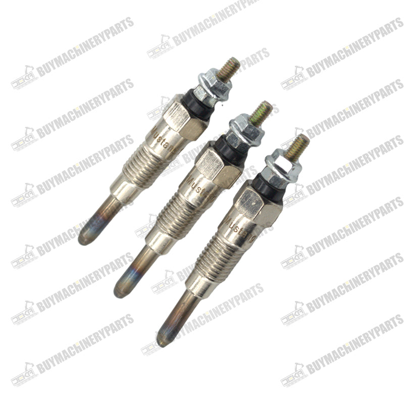 3pcs Glow Plugs MIU802457 M811937 for Yanmar Engine 3TNV76 3TNM74 3TNV70 John Deere 2305 2320 850D 2030A 1023E 1025R 1026R 2025R - Buymachineryparts