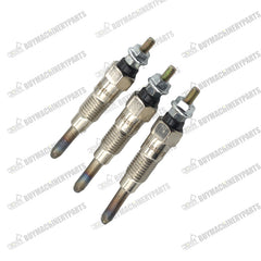 3pcs Glow Plugs MIU802457 M811937 for Yanmar Engine 3TNV76 3TNM74 3TNV70 John Deere 2305 2320 850D 2030A 1023E 1025R 1026R 2025R - Buymachineryparts