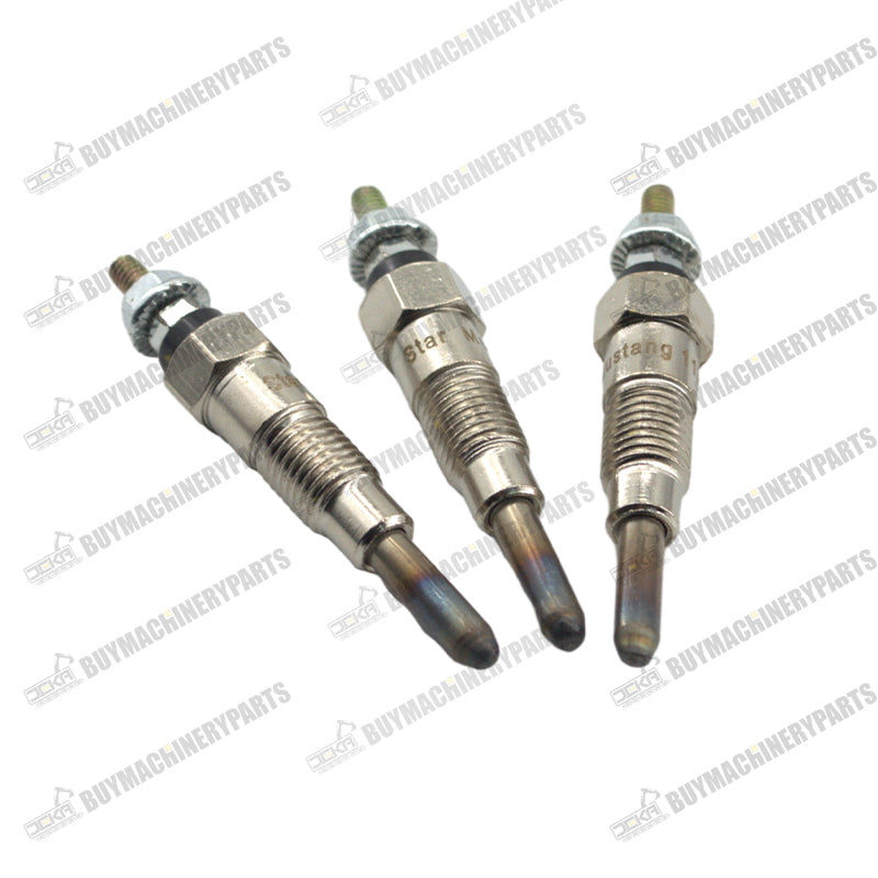 3pcs Glow Plugs MIU802457 M811937 for Yanmar Engine 3TNV76 3TNM74 3TNV70 John Deere 2305 2320 850D 2030A 1023E 1025R 1026R 2025R - Buymachineryparts