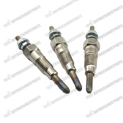 3pcs Glow Plugs MIU802457 M811937 for Yanmar Engine 3TNV76 3TNM74 3TNV70 John Deere 2305 2320 850D 2030A 1023E 1025R 1026R 2025R - Buymachineryparts