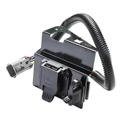 4-Flat 7-Way Trailer Tow Wiring Harness Plug Compatible with 2002-2004 Ford F250 F350 Super Duty, Replace# 2C3Z-13A576-DA