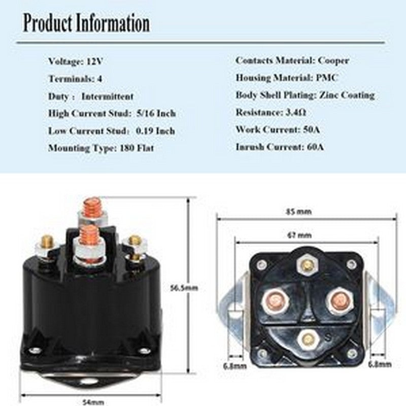 NEW WINCH SOLENOID RELAY For WARN 72631 28396 SWITCH XD9000 - Foto 11