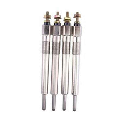 4-Piece 12V Glow Plug 8-94133-759-9 for Isuzu 4JB1/4JG1/4JA1 Engine, Bobcat/Mustang Loader