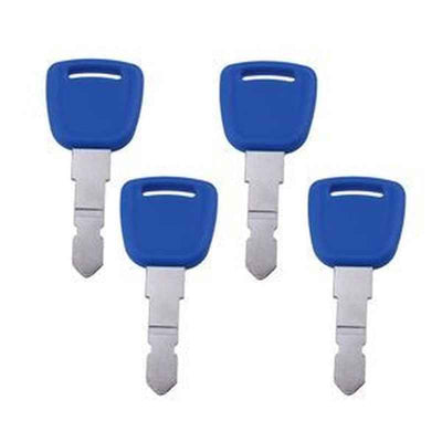4-Piece Ignition Key 87778921 for New Holland Tractors TC21DA TC23DA