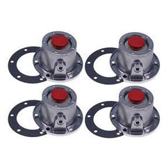 4 PCS Cast Aluminum Hub Cap w/ Plug 343-4024 Replacement