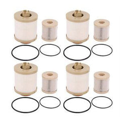 4-Piece Fuel Filter Kit Donaldson P550527 Fleetguard FS19797 WIX 33899
