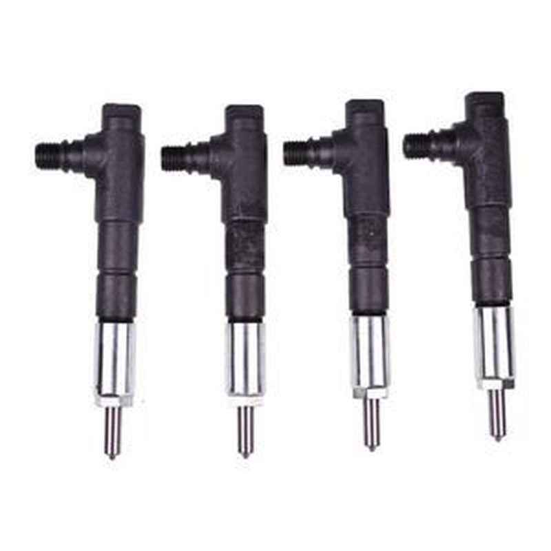 4-Piece Fuel Injector 1J550-53000/1J550-53001 for Kubota V3800 Engine Tractor