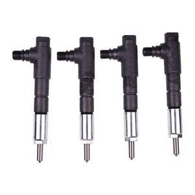 4-Piece Fuel Injector 1J550-53000/1J550-53001 for Kubota V3800 Engine Tractor