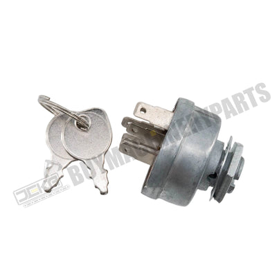 4 Position 7 Terminal Ignition Switch With 2 Keys 725-1717 925-1717 33-383 140301 532140301 for MTD Cub Cadet White Outdoor Poulan Husqvarna Jonsered Tractor