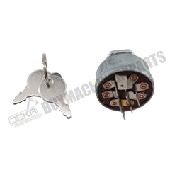 4 Position 7 Terminal Ignition Switch With 2 Keys 725-1717 925-1717 33-383 140301 532140301 for MTD Cub Cadet White Outdoor Poulan Husqvarna Jonsered Tractor