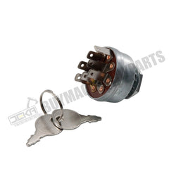 4 Position 7 Terminal Ignition Switch With 2 Keys 725-1717 925-1717 33-383 140301 532140301 for MTD Cub Cadet White Outdoor Poulan Husqvarna Jonsered Tractor