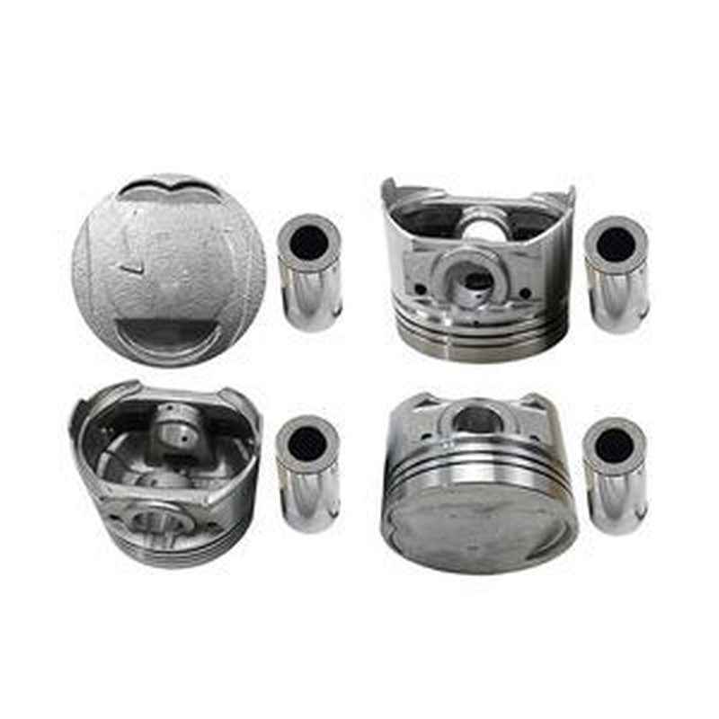 4 Sets 0.50mm Piston Kit MD194657 for Mitsubishi 4G64 Engine Forklift