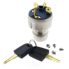 4 Terminal Ignition Switch 237-3530 2373530 with Key for Caterpillar CAT 305CR 304CR 303 CR Mini Hydraulic Excavator K4N S4L2 S3L2 Engine