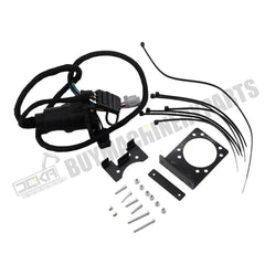 Chicote de cablagem para reboque com 4 pinos planos e 7 pinos para RV, compatível com Nissan Frontier 2005-2025, Nissan Xterra 2005-2015 e Suzuki Equator 2009-2012. Requer pacote de reboque de fábrica.