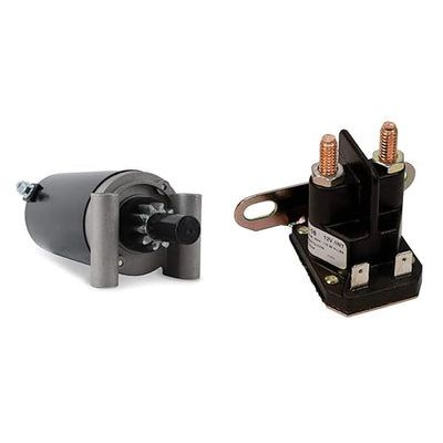 Motor de arranque 410-21069 compatible con/repuesto, RZT S54 AII KH-32-098-01-S y solenoide de arranque Stens nuevo 435-151 (repuesto)