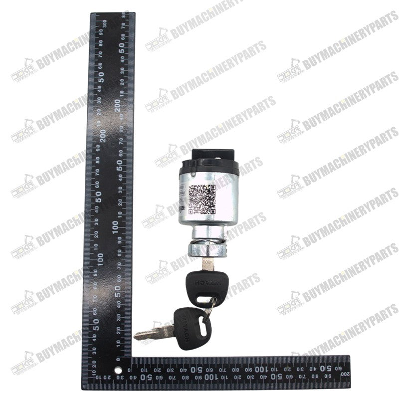 Ignition Switch 4477373 With 2 Keys for Hitachi John Deere Excavators - Buymachineryparts
