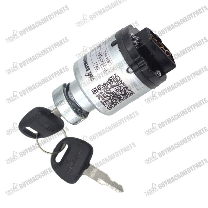 Ignition Switch 4477373 With 2 Keys for Hitachi John Deere Excavators - Buymachineryparts