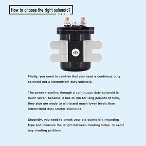 48V Heavy Duty Solenoid JR1-H1950-00 for Club Car E-Z-GO Yamaha Electric G19 G22 Power Drive 4 Terminal #586 Series - Buymachineryparts