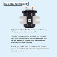48V Heavy Duty Solenoid JR1-H1950-00 for Club Car E-Z-GO Yamaha Electric G19 G22 Power Drive 4 Terminal #586 Series - Buymachineryparts