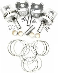 4 PCS Piston Kit STD 76mm for Kubota V1405 Engine with Piston ring
