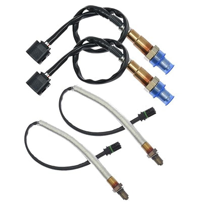4 Pcs Upstream & Downstream O2 Oxygen Sensor 11787576673 11787545074 for BMW 550i 650i 750i 750Li X5 X6 4.4L V8