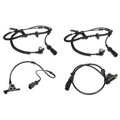4 Pcs Wheel Speed Sensor 6L2Z2C204A 8L2Z2C190A 8L2Z2C190B for Ford Explorer Sport Trac Mercury Mountaineer
