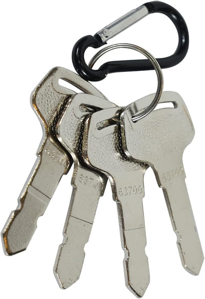 4 Pieces Ignition Key 15248-63700 for Kubota B Series B1700D B2100D B2400D B7410D B7510D B7800HSD CASE New Holland Tractor