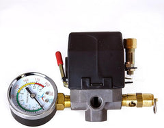 4 Ports 95-125 PSI With 0-200 PSI Gauge 150 PSI Air Compressor Pressure Control Switch LF10-L4 For Lefoo
