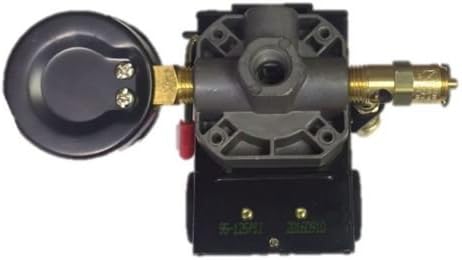 4 Ports 95-125 PSI With 0-200 PSI Gauge 150 PSI Air Compressor Pressure Control Switch LF10-L4 For Lefoo