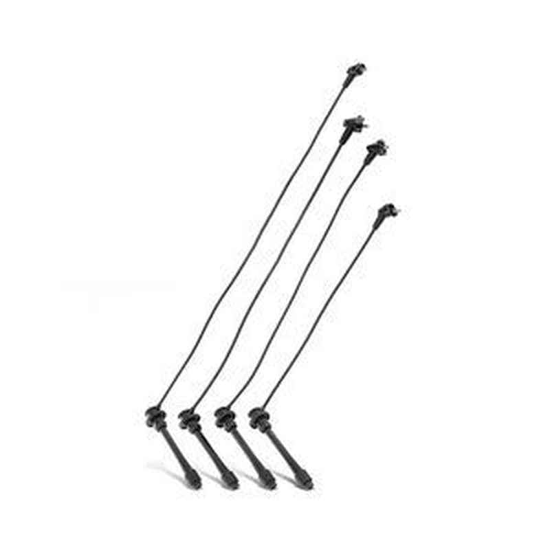 4 Pieces Ignition Spark Plug Wire 19037-75010 for Toyota 4Runner Tacoma Land Cruiser Prado Regius Granvia