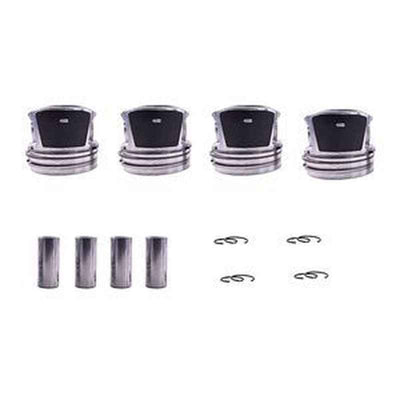 4 Sets Piston Kit 0427-1974 6673152 for Deutz BF4M1011F Engine, Bobcat Loaders