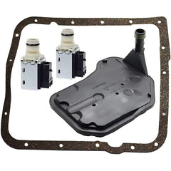 4L60E Shift Solenoid and 4L60E Transmission Filter Gasket Kit 24230298 24208576 for Cadillac Buick Blazer Astro