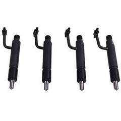 Conjunto de 4 injetores de combustível 729645-53100 para motor Komatsu 4D88E-5, escavadora PC45R-8, SK714-5 e SK815-5.