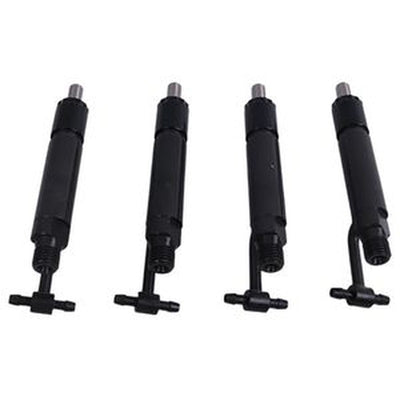 Conjunto de 4 injetores de combustível 729645-53100 para motor Komatsu 4D88E-5, escavadora PC45R-8, SK714-5 e SK815-5.