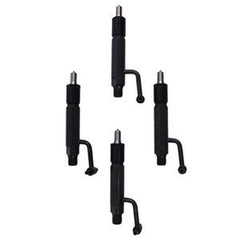 Conjunto de 4 injetores de combustível 729645-53100 para motor Komatsu 4D88E-5, escavadora PC45R-8, SK714-5 e SK815-5.