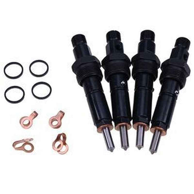 4Pcs Fuel Injector 2852869 for CASE/New Holland D666 Engine
