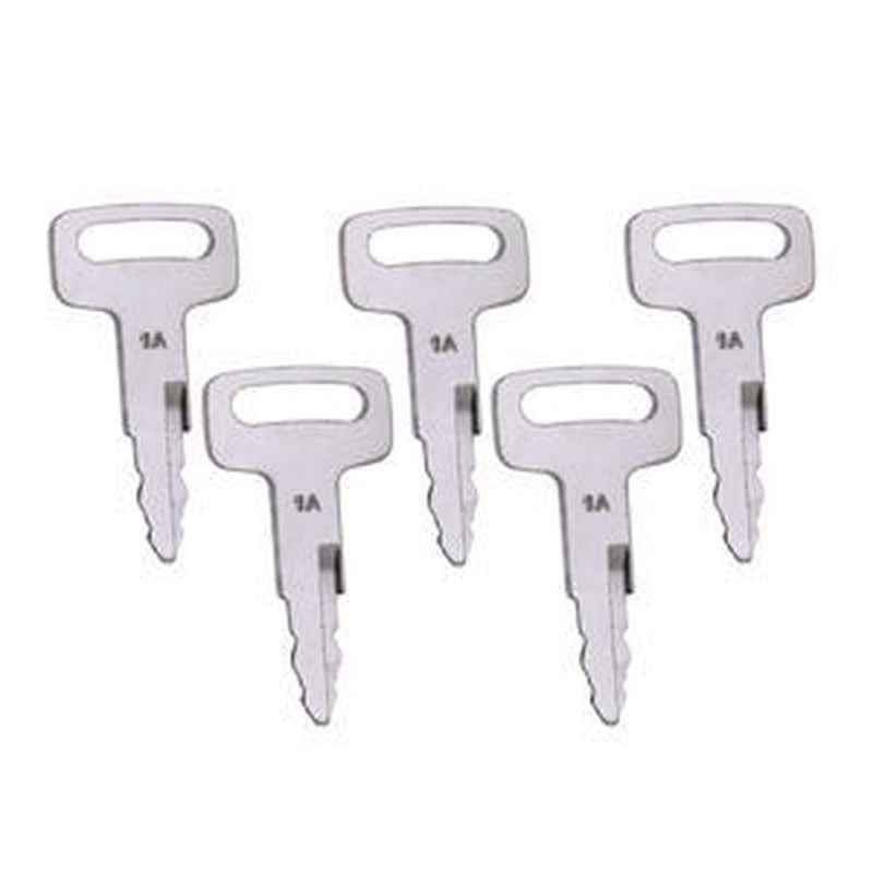 5-Piece Ignition Key Set KEY00-GB01A NIS-1A 1A for Nissan Forklift