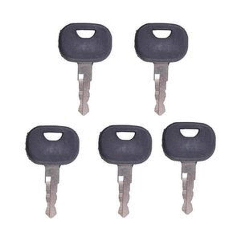 5 Ignition Keys for John Deere & Volvo Heavy Equipment