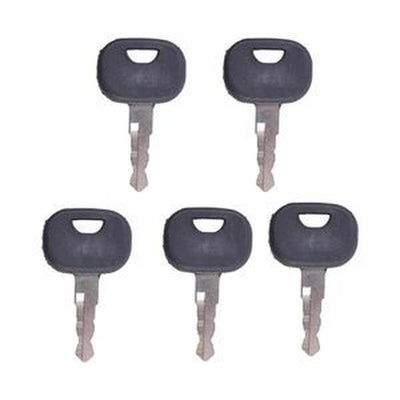 5 Ignition Keys for John Deere & Volvo Heavy Equipment