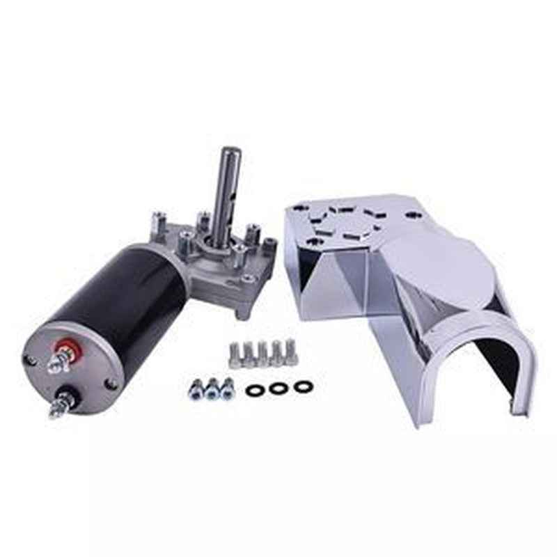 12V 1.5HP 900W Roll Tarp Motor with Chrome Cover