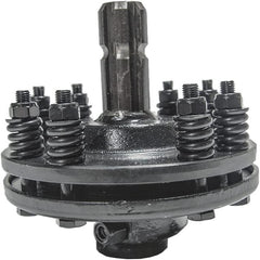 Tractor PTO Slip Clutch 1-3/8" x 6-Spline Both Ends, Adjustable Friction Clutch 30-50 HP 900 Nm for Rotary Cutter PTO Driveline
