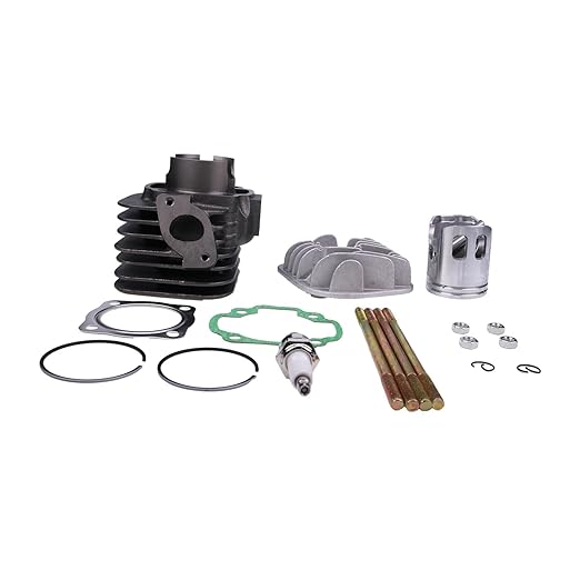52mm Cylinder Head Piston Gasket Kit 0450007 for Polaris ATV Predator90 Sportsman90 Yamaha JOG Motorcycle 100 90cc 100cc 4DM