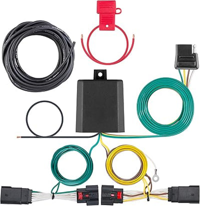 56407 Vehicle-Side Custom 4-Pin Trailer Wiring Harness, Fits Select Jeep Wrangler JL, Gladiator
