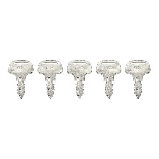 5Pcs Ignition Key 18510-63720 for Kubota Tractor M4900 M5700 M6800 M8200 M9000