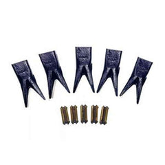 5 Sets Aftermarket Bucket Tooth & Flexpin for Excavator - H&L Tooth 230WTL & 23FP