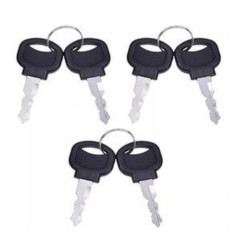 6 Ignition Keys for Jinma Farm Pro 184-354 Tractors